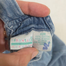 Load image into Gallery viewer, Vintage Tiny Toys Denim Bubble Overalls 18 months
