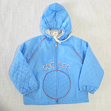 Load image into Gallery viewer, Vintage Soccer Hooded Jacket 3t/4t
