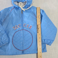 Load image into Gallery viewer, Vintage Soccer Hooded Jacket 3t/4t
