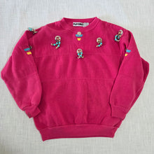 Load image into Gallery viewer, Vintage Pink Beaded Crewneck kids 8/10
