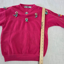 Load image into Gallery viewer, Vintage Pink Beaded Crewneck kids 8/10
