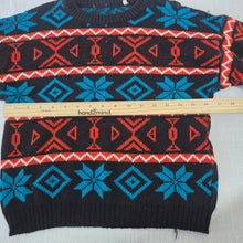 Load image into Gallery viewer, Vintage Knit Pattern Sweater kids 10/12
