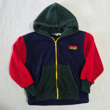 Load image into Gallery viewer, Vintage Color Block Full-zip Sweater 5t
