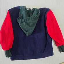 Load image into Gallery viewer, Vintage Color Block Full-zip Sweater 5t
