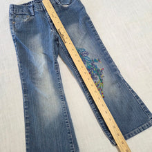 Load image into Gallery viewer, Y2k Floral Flared Jeans 5t
