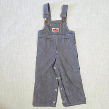 Load image into Gallery viewer, Vintage Stone Apparel Striped Overalls 18 months
