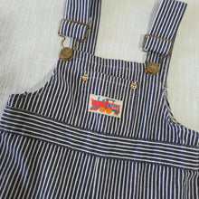 Load image into Gallery viewer, Vintage Stone Apparel Striped Overalls 18 months
