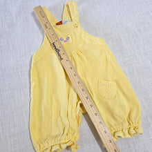 Load image into Gallery viewer, Vintage McKids Flower Polka Dot Cotton Shortalls 9-12 months
