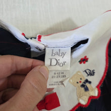 Load image into Gallery viewer, Vintage Baby Dior Bear Plaid Bodysuit 9-12 months
