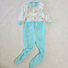 Load image into Gallery viewer, Vintage 2-Piece Pastel Footed PJs 9 months
