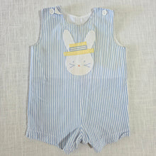 Load image into Gallery viewer, Vintage Bunny Seersucker Cotton Jon Jon 6 months
