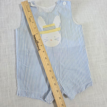 Load image into Gallery viewer, Vintage Bunny Seersucker Cotton Jon Jon 6 months
