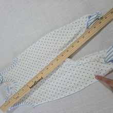 Load image into Gallery viewer, Vintage Le Top Polka Dot Cotton Footed Romper 0-3 months
