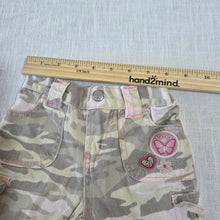 Load image into Gallery viewer, Vintage Levi's Camo Flared Jeans 6-9 months
