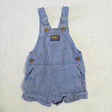 Load image into Gallery viewer, Vintage Oshkosh Engineer Striped Shortalls 12-18 months
