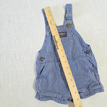 Load image into Gallery viewer, Vintage Oshkosh Engineer Striped Shortalls 12-18 months
