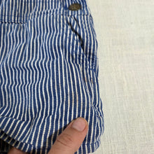 Load image into Gallery viewer, Vintage Oshkosh Engineer Striped Shortalls 12-18 months
