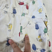 Load image into Gallery viewer, Vintage Oshkosh Fingerprint People Shortalls 12 months
