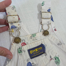 Load image into Gallery viewer, Vintage Oshkosh Fingerprint People Shortalls 12 months
