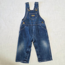 Load image into Gallery viewer, Vintage 80s Oshkosh Denim Overalls 18 months
