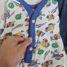 Load image into Gallery viewer, Vintage Oshkosh Baseball Bears Romper 3-6 months *missing button
