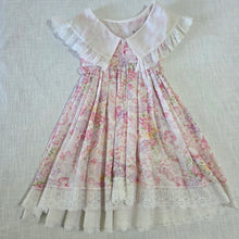 Load image into Gallery viewer, Vintage Floral Pink Lacey Dress kids 7
