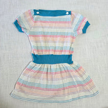 Load image into Gallery viewer, Vintage Colorful Striped Short Dress 4t
