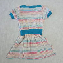 Load image into Gallery viewer, Vintage Colorful Striped Short Dress 4t
