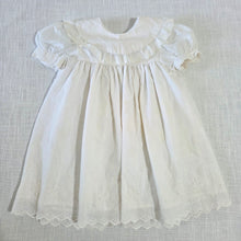 Load image into Gallery viewer, Vintage White Eyelet Floral Dress 2t
