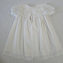 Load image into Gallery viewer, Vintage White Eyelet Floral Dress 2t
