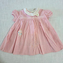 Load image into Gallery viewer, Vintage Pink Gingham Dress 6-9 months
