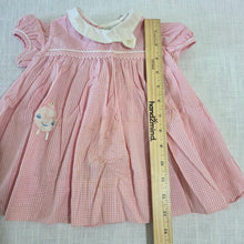 Load image into Gallery viewer, Vintage Pink Gingham Dress 6-9 months
