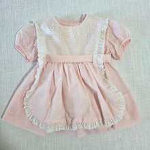 Load image into Gallery viewer, Vintage Pink Dress + Pinafore Bundle 9 months
