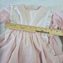 Load image into Gallery viewer, Vintage Pink Dress + Pinafore Bundle 9 months
