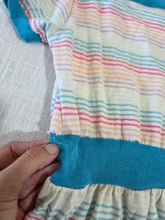 Load image into Gallery viewer, Vintage Colorful Striped Short Dress 4t
