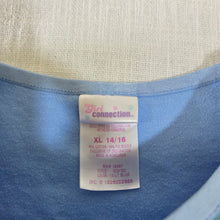 Load image into Gallery viewer, Vintage Floral Blue Shirt kids 10/12
