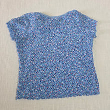 Load image into Gallery viewer, Vintage Floral Blue Shirt kids 10/12
