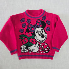 Load image into Gallery viewer, Vintage Minnie Mouse Flower Knit Sweater 18-24 months
