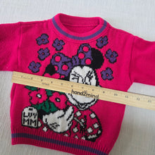 Load image into Gallery viewer, Vintage Minnie Mouse Flower Knit Sweater 18-24 months
