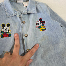Load image into Gallery viewer, Vintage Baby Mickey Denim Buttondown 24 months
