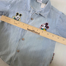 Load image into Gallery viewer, Vintage Baby Mickey Denim Buttondown 24 months
