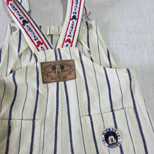 Load image into Gallery viewer, Vintage Mickey Baseball Denim Shortalls 3t/4t
