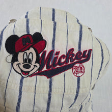 Load image into Gallery viewer, Vintage Mickey Baseball Denim Shortalls 3t/4t
