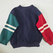 Load image into Gallery viewer, Vintage Muted Color Block Crewneck kids 6
