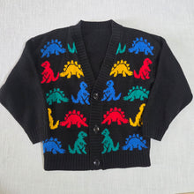 Load image into Gallery viewer, Vintage Dinosaur Knit Cardigan 5t

