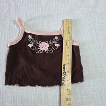 Load image into Gallery viewer, Vintage Flower Brown Cami Top 3-6 months
