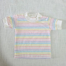 Load image into Gallery viewer, Vintage Healthtex Pastel Striped Shirt 3 months
