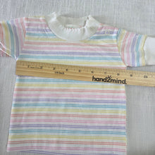Load image into Gallery viewer, Vintage Healthtex Pastel Striped Shirt 3 months
