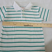 Load image into Gallery viewer, Vintage Healthtex Green Striped Polo 3t
