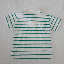 Load image into Gallery viewer, Vintage Healthtex Green Striped Polo 3t
